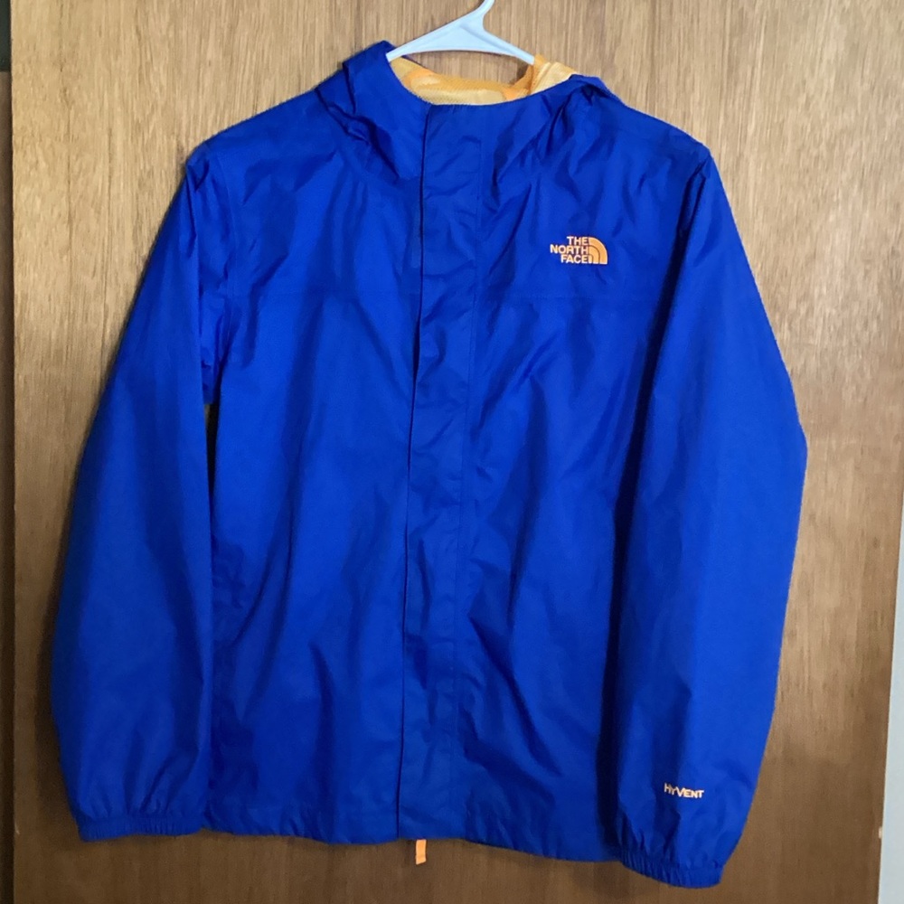 The North Face Royal Blue Jacket with Orange Accents